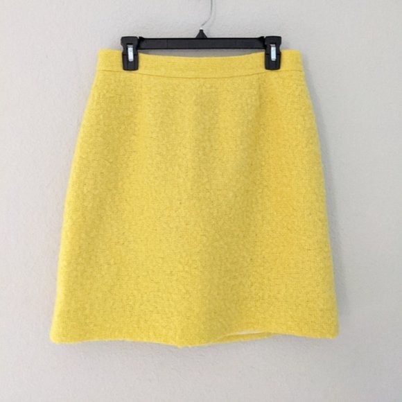 kate spade Yellow Gold Boucle Kylie Skirt (size 4) - Picture 1 of 12